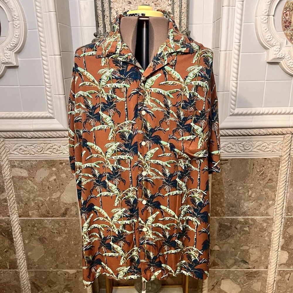 Arizona Jean Co. Size XXL. Aloha Hawaiian Short Sleeve Rayon Cruise Shirt. B17 - Picture 1 of 7
